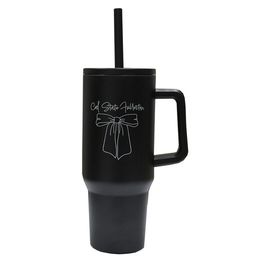Spirit Cal State Fullerton Bow Tumbler - Black